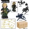 Совместимая LEGO Дельта Экшн Эрозия Золотой Розовый Велоцираптор Модель Минифигурка Игрушка