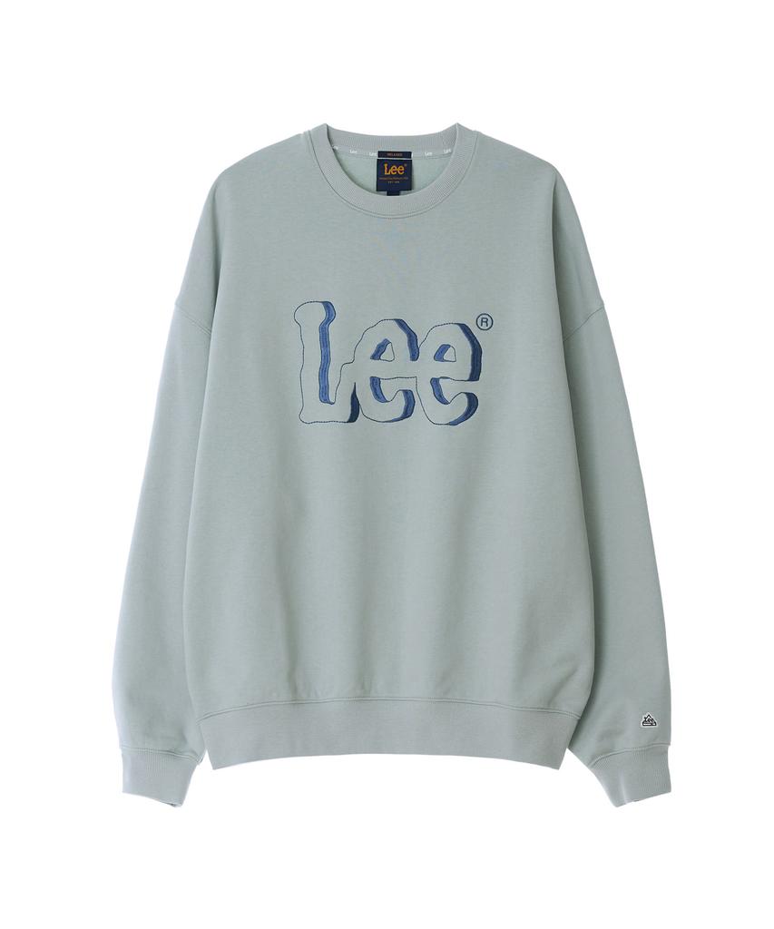 LEE Shadow Embroidery Logo Sweatshirt Light Green