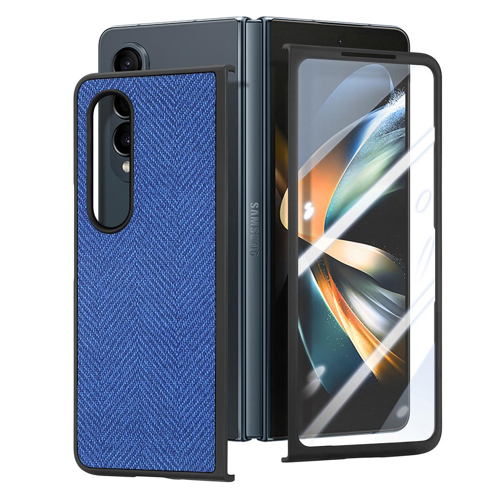 Anti-Drop Tempered Glass Folding Cover Case for Samsung Galaxy Z Fold 5 Fold5 Fold4 Fold 4 5G Fall Protection Full Body Cases