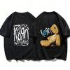 Футболка с принтом Korn Korn WORLD TOUR Музыкальная футболка Для унисекс Wounisex Свободная с коротким рукавом Летняя Хип-хоп Уличная одежда 71805