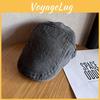Washed Water Classic Cotton Beret Hat With Sunshade And Breathable Design