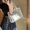 2 шт./набор Летняя Желейная Сумка через Плечо Водонепроницаемая Сумка для Шопинга Портативная Прозрачная Сумка-Тоут Для Женщин