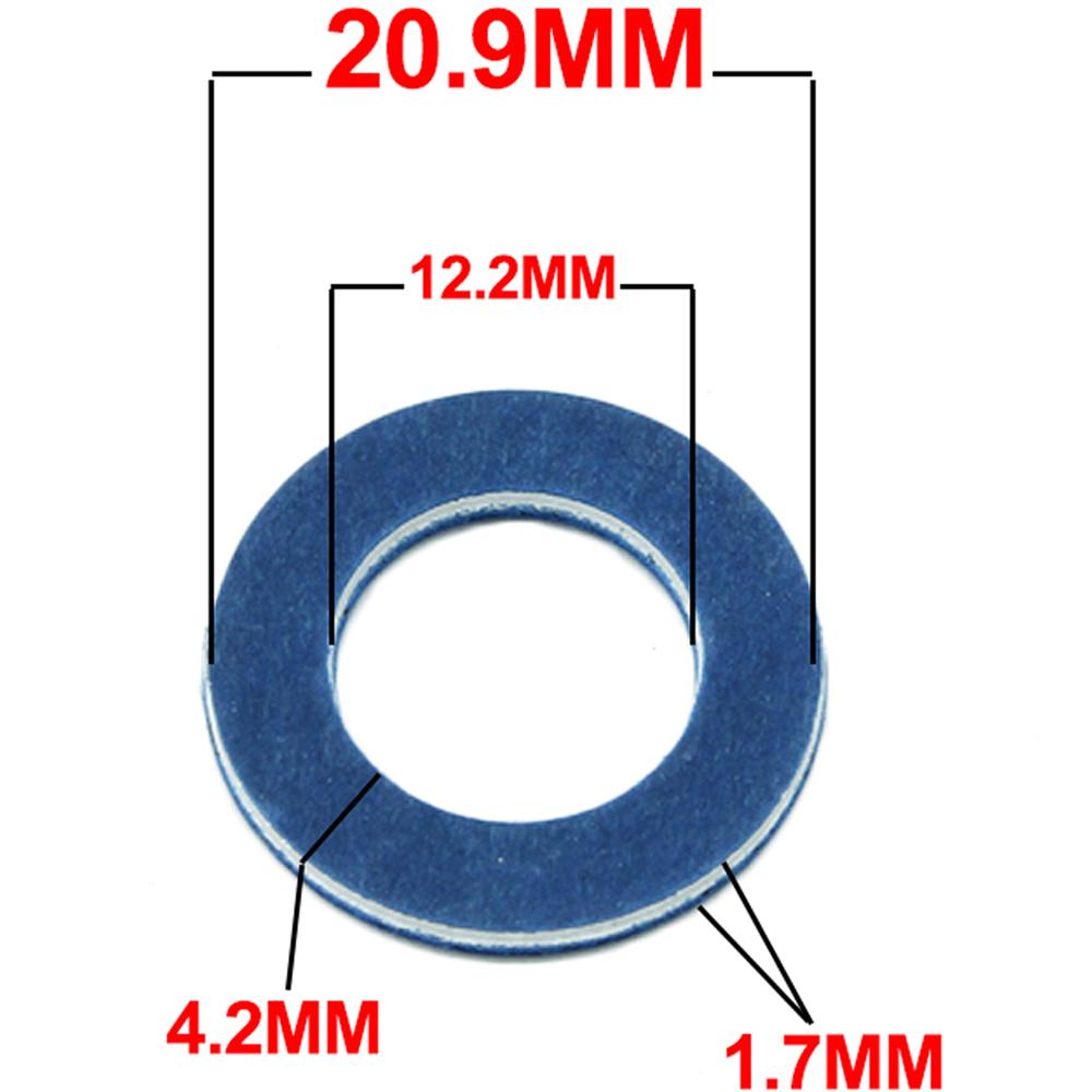 10X Oil Drain Plug Thread Gasket Washer Seal Replace For Toyota Lexus 9043012031 Sump Plug Washer Ring Oil Drain Gasket Auto