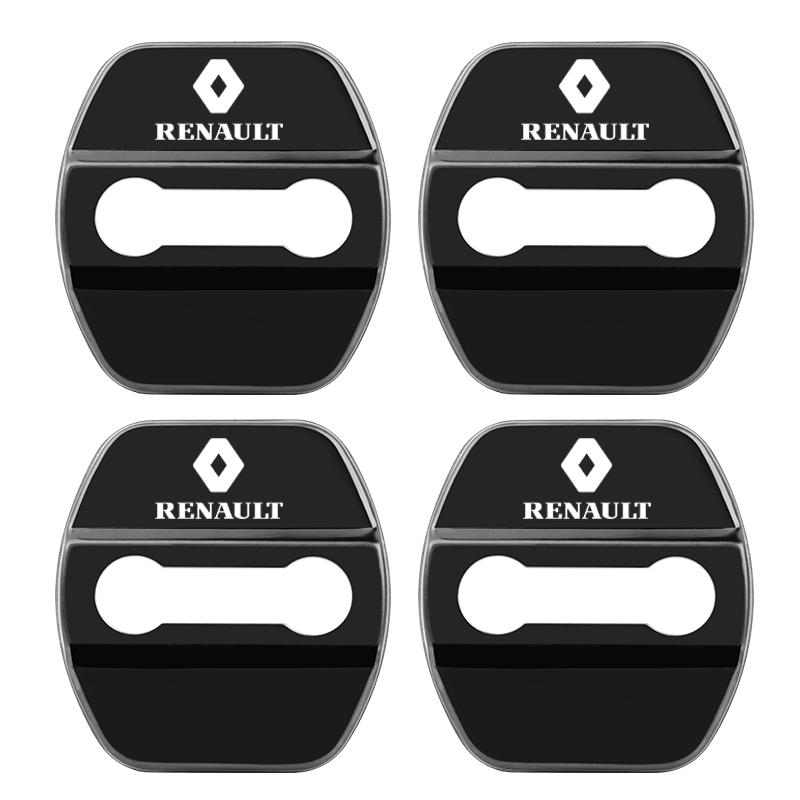 Car Styling Door Lock Cover Emblems Case For Renault koleos duster megane 2 logan clio Kadjar Car Door Protective Decoration T111