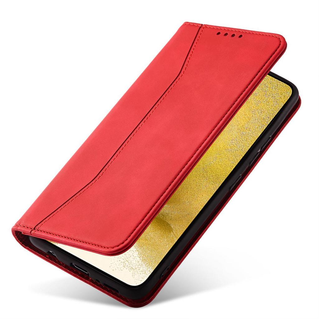 Samsung Galaxy S23+ Premium Flip Wallet Case - Crimson Red by Hurtel