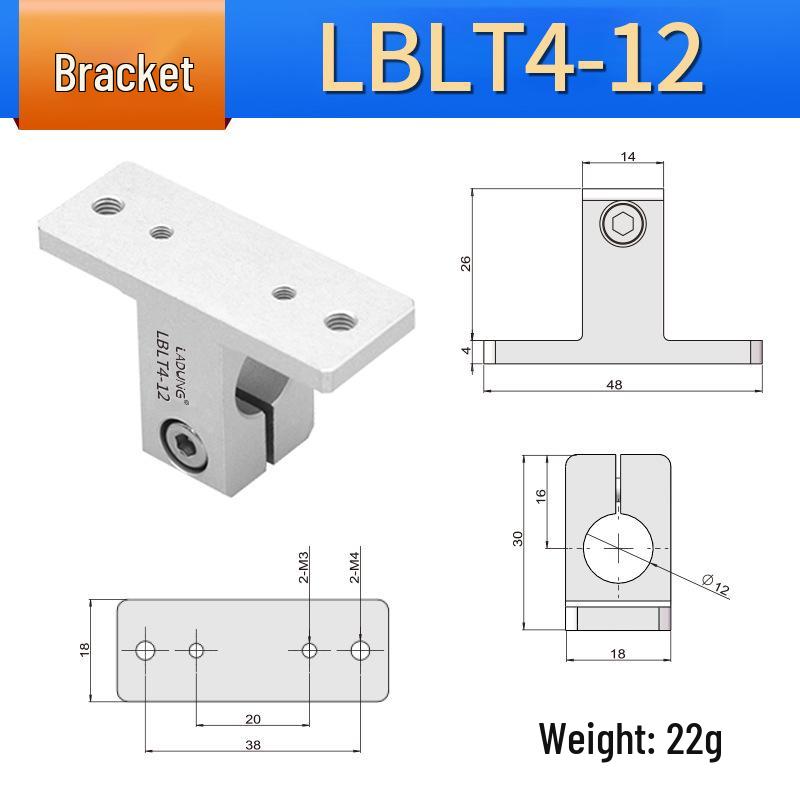 Rotary Bracket Cylinder Fastener LBLT2-20 Steel Pipe Clamp Connector SMBU
