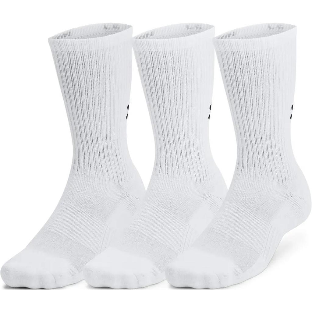 Under Armour Logo Jacquard Knit Mid-Calf Socks 3-Pack Unisex socks White 1386311-100