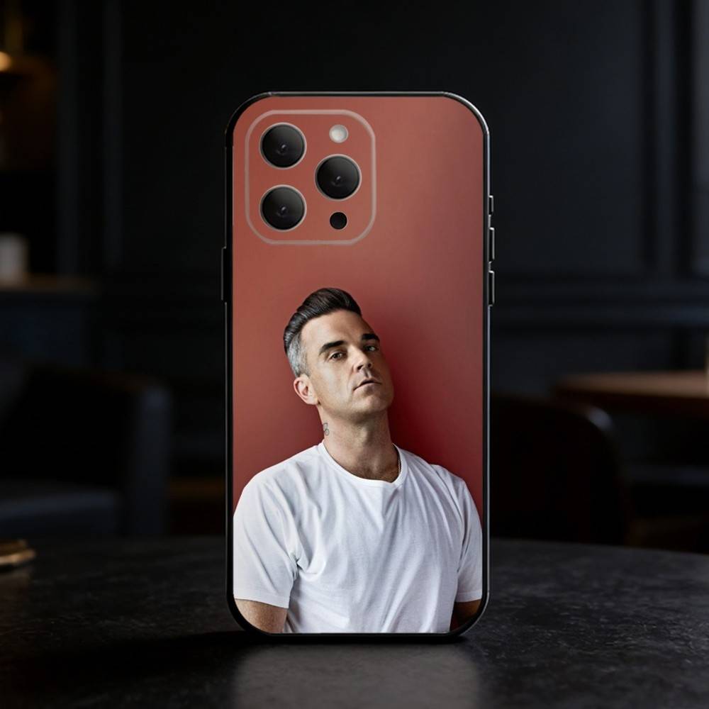 Чехол для телефона певца R-Робби Уильямса Для iPhone 17,16,15,14,13,12,11 Plus,Pro,Max,Mini Силиконовый черный Мягкая крышка