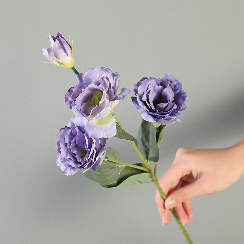 1 шт. розы эустома искусственные розы шелковые цветы европейские искусственные цветы для дома сада свадьбы вечеринки наружного внутреннего украшения