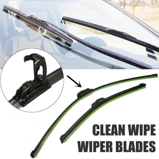 2 шт. Щетки стеклоочистителя Всепогодные Щетки стеклоочистителя Гибридная резина Тихие Передние