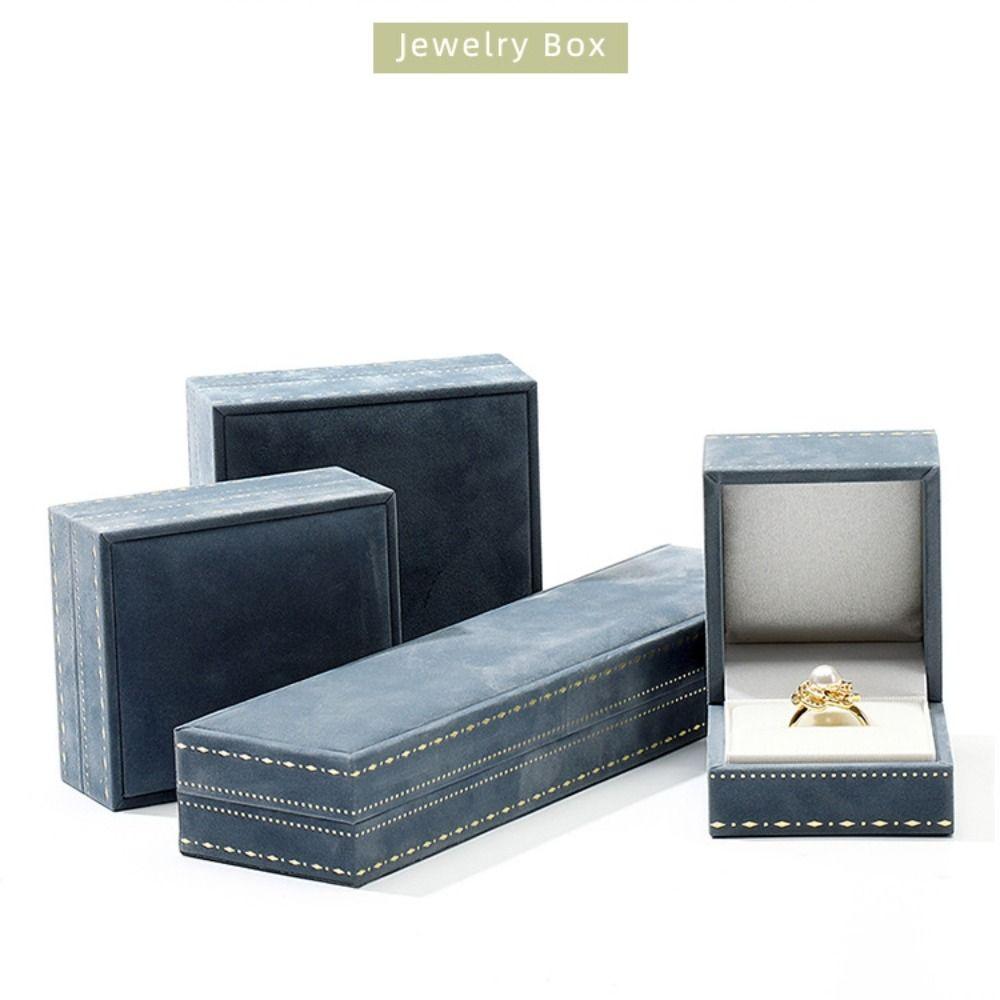 Luxury Small Jewelry Box Vintage Flannel Bracelets Box Jewelry Display Holder  Jewelry Storage