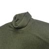 Men's Knitting Bottom Shirt Fashion High Neck Long Sleeve Fitting Versatile T-shirt