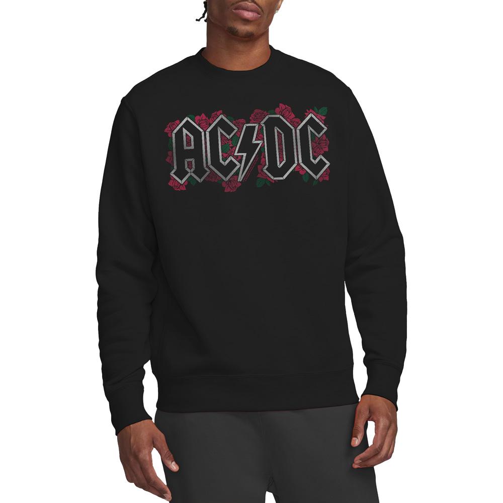 AC/DC Unisex Adult Roses Logo Sweatshirt