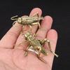 Solid Brass Cricket Ornament Retro Tea Pet Metal Insect Office Table Decoration for Insect Enthusiasts Creative Collection