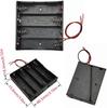 3pcs 18650 Battery Holder Storage Case 1 Slot 37V for 1 2 3 4 Cells with Black Red Wires Plastic Container Box