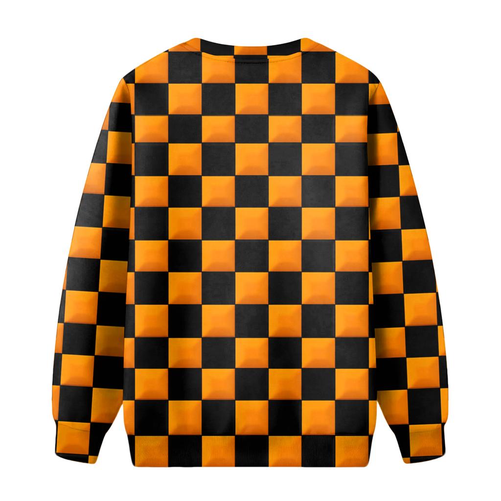 Мужская толстая теплая толстовка с флисовой подкладкой и круглым вырезом