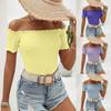 Футболки Рубашки для женщин, женские топы с короткими рукавами Нарядные летние повседневные модные блузки Футболки
