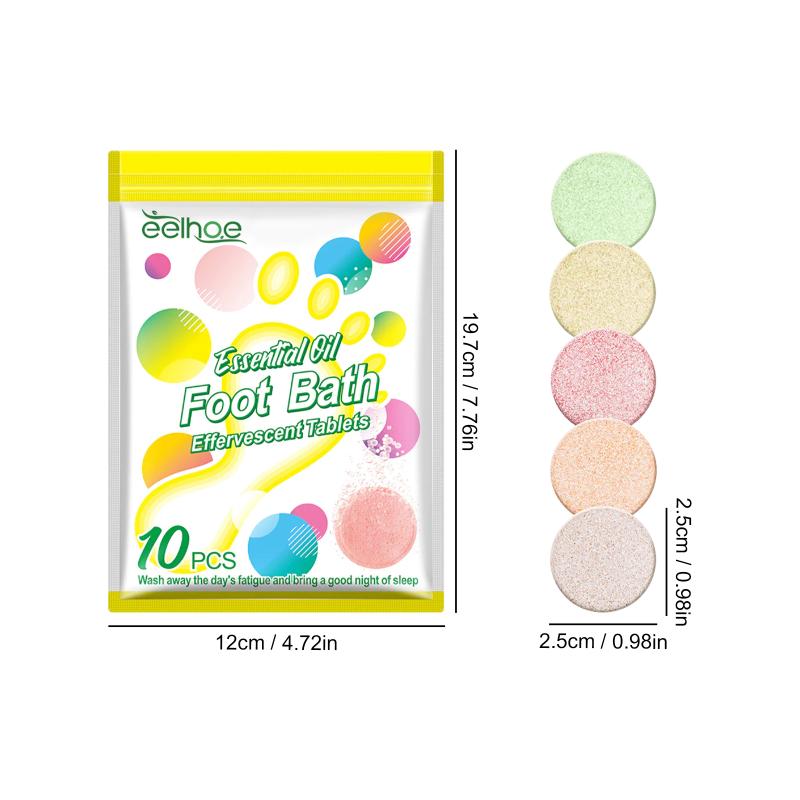 Eelhoe Foot Bath Tablets Foot Spa , Odor Relief, Warming And Dampness Removal, Sleep Aid, Quick-Dissolving Foot