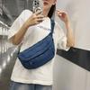 Сумки Женские сумки-мессенджеры Foreign Style Super Fire Универсальные джинсовые нагрудные сумки Мужские поясные сумки Уличные студенческие сумки