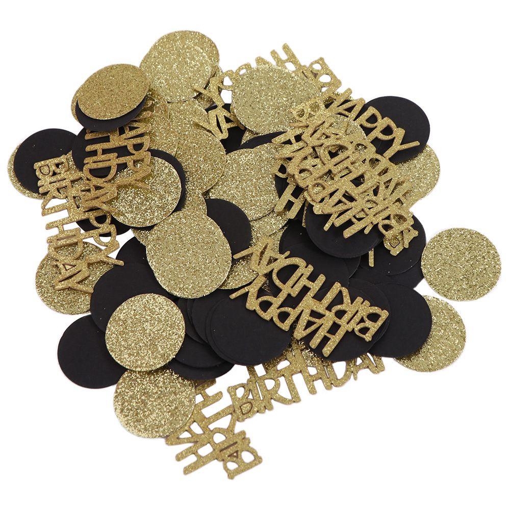 100 шт. блестящие золотые круглые точки конфетти бумага для украшения вечеринки принадлежности для украшения стола