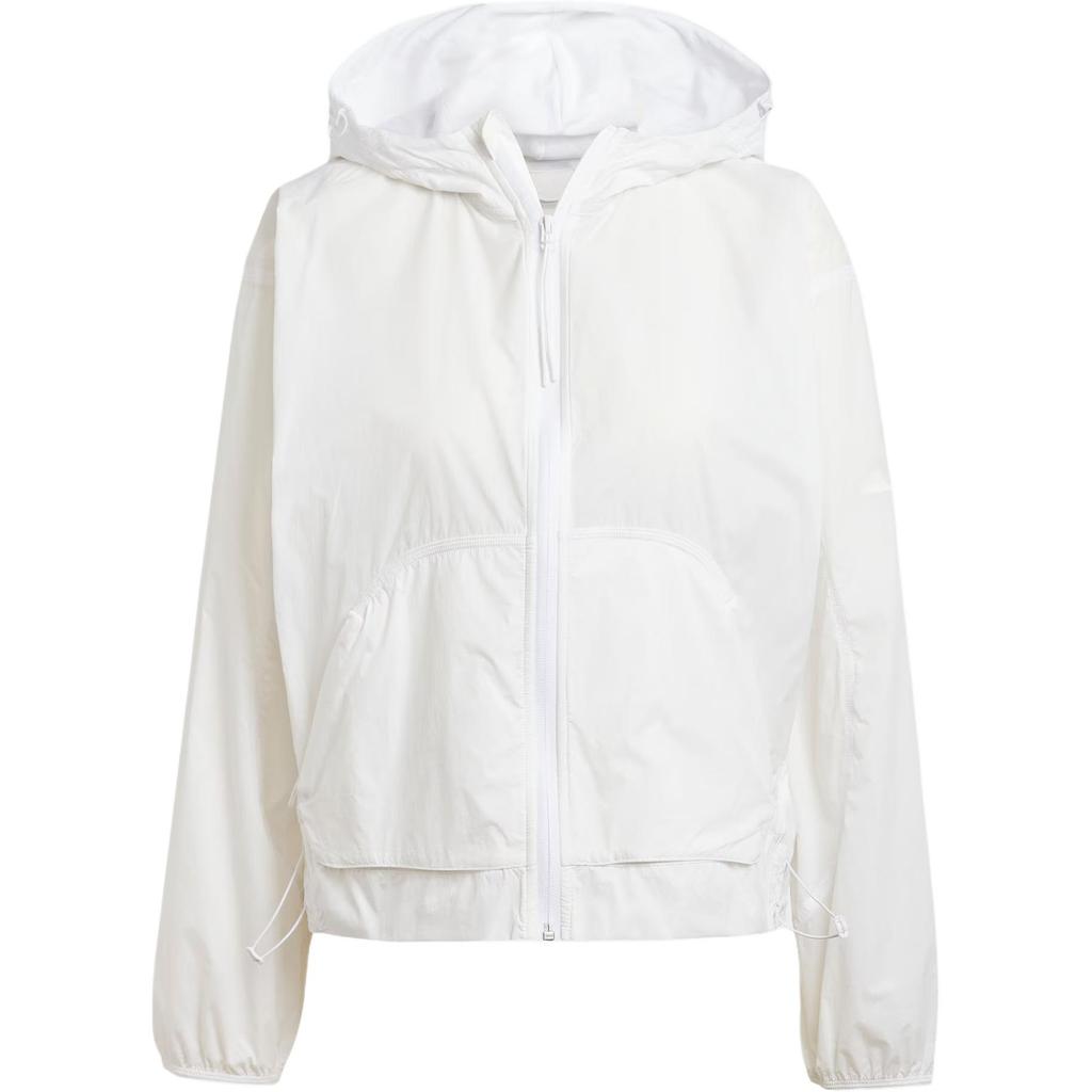 Adidas City Escape Windbreaker Sports Casual Hooded Long Sleeve Jacket Women Jacket White JP0464