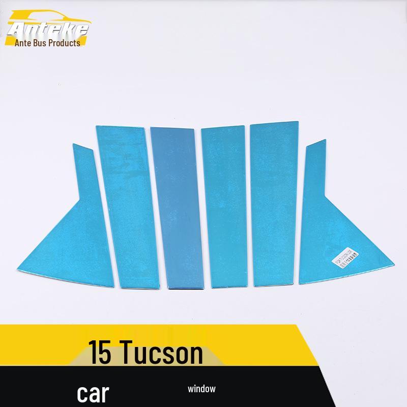 Tucson 2015 Stainless Steel Window Trim - Anti-Scratch Decorative Strips & Body Mod Accessories