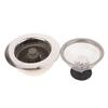 Kitchen Sink Strainers With Handle Stopper Sink Drain Basket Stainless Steel Mesh Filter Waste Hole Trap Strainer
