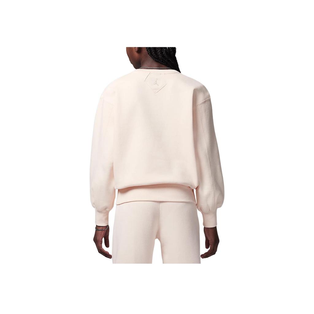Jordan Flight Essentials Fashion Simple флисовые теплые детские топы с круглым вырезом Ice-Pomegranate HQ8252-838