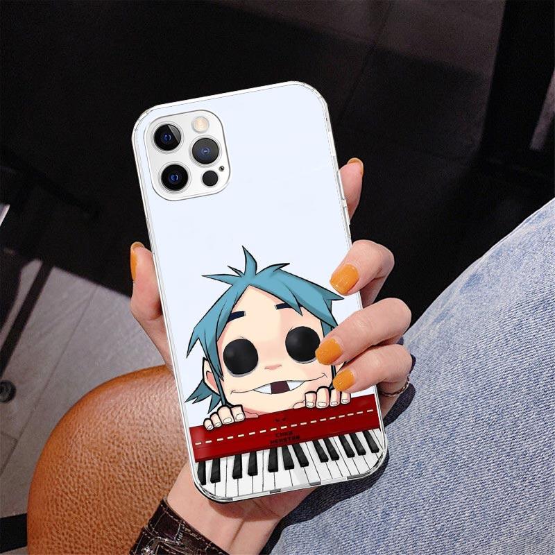 Чехол для телефона Gorillaz Anime для iPhone 17 Air 16 Pro Max 16E 15 + 14 Plus 11 12 13 Mini 7 8 SE Подарок Печать Чехол Fundas 17 Air 16 P