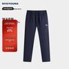 NVG·YOUNG Men's Fleece-Lined Winter Straight-Leg Outdoor Casual Pants