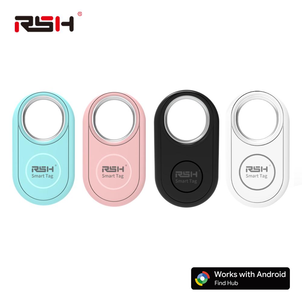 RSH 4PCS Security Trackers for Samsung Finder Work with Android Google's Find Hub Wallet Car Anti-loss Tag Alerts Fast Locator