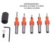 5pcs High Carbon Steel Countersink Drill Bit Set 8mm Shank Woodworking Drill Bit  For Woodworking