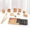 Dessert Playset Wooden With Western Pastries For Kid Play And Interaction Parent