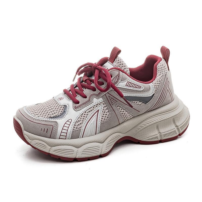 Женские новые весенние повседневные универсальные маленькие спортивные кроссовки на толстой подошве, серые, легкие, 7