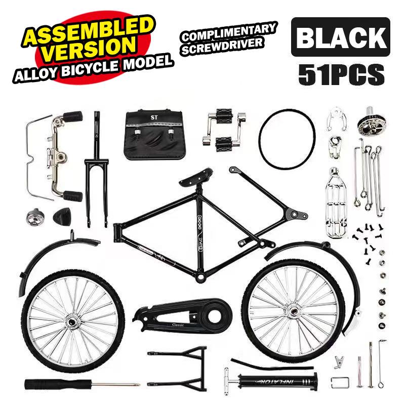 28" Классический Легкосплавный Велосипед Модель Ретро 1:10-масштабный декоративный орнамент