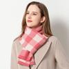 Pure Wool Scarf Winter Women's Versatile Plaid Cute Girl Senior Sense 2025 Warm Shawl Scarf Tide