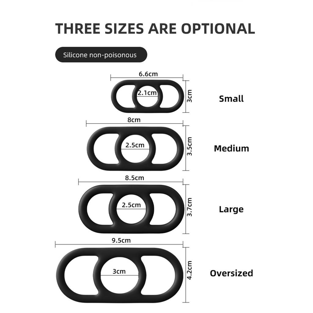 Silicone Penis Ring for Men Delays Ejaculation Erectile Toy Couples' Adult Toy Penis Ring Male Penis Enlargement Ring