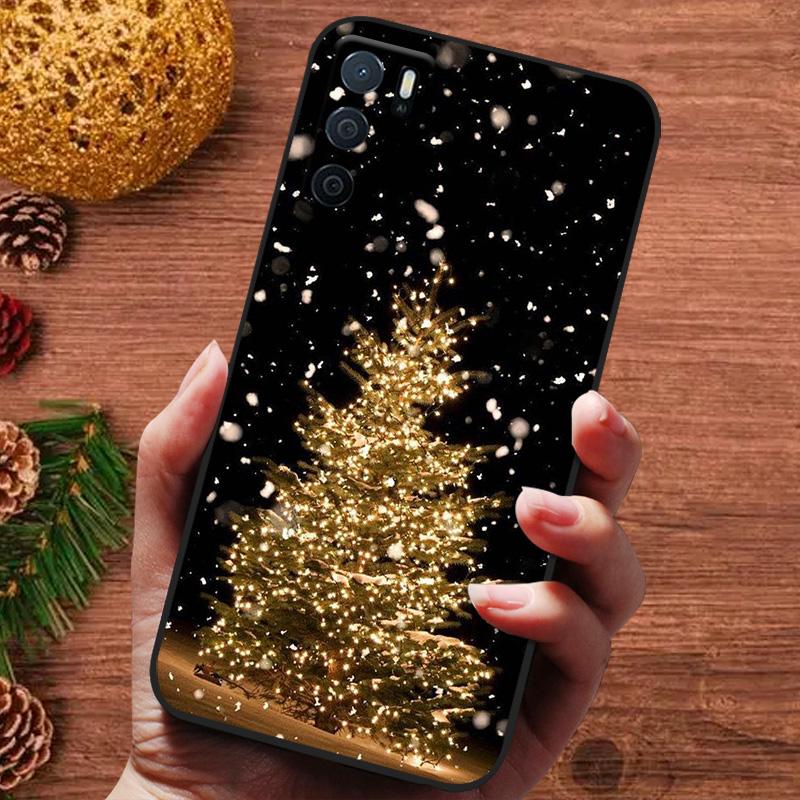 Рождественская расписная обложка для Oppo A16s A16 A15 S A54s A17 Reno 4Z 5G Reno5 Lite Reno8 Lite 7Lite Чехол Силиконовая мягкая обложка для телефона