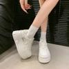 Thick-soled Heightening Shoes Women's Spring New Versatile Lace-up Air Force Little White Shoes Casual Shoes Board Shoes