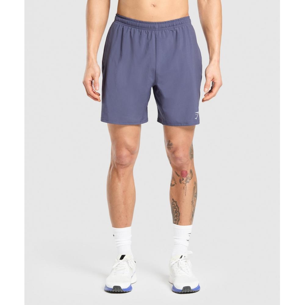 Gymshark Прибытие 7 Шорты Утяжеленные Фиолетовые A2a1l Pb7p