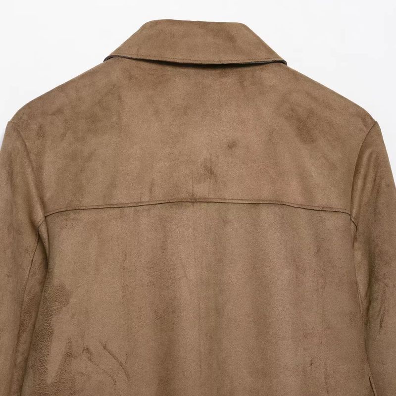Araltay New Arrival Fashion Style Women's Clothing Fashionable All-Match Suede Effect Short Jacket 4968224