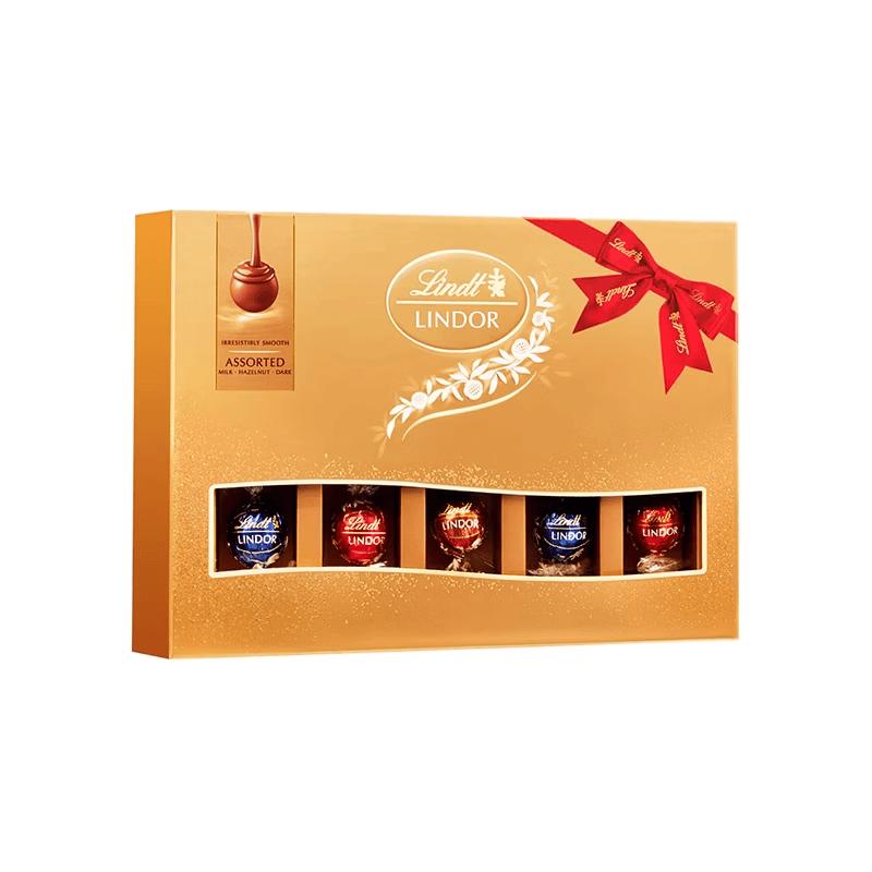 Шоколадные трюфели Lindt Lindor Оригинальный вкус, Подарочная коробка, 14 штук