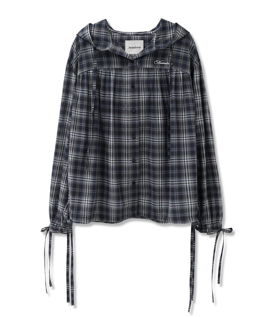 AVANDRESS Roy Check Hoodie Shirt_2 Colors