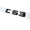 Car Tuning For  C Class W204 W205 C63 C63S Letter Logo 3D ABS Sticker Car Rear Trunk Emblem Nameplate Decals