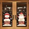 Cross-border Christmas Static Cling Window and Wall Stickers for Glass Doors and Shopping Malls