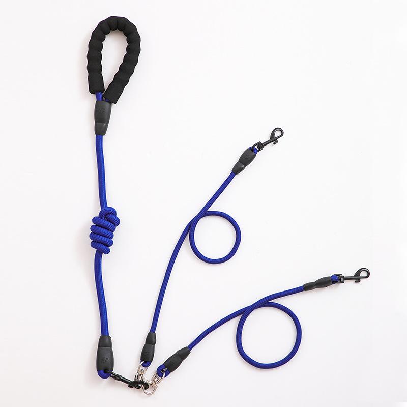 «Светоотражающий радужный поводок для двух собак — моноволоконный поводок для домашних животных»