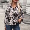 Spring and Autumn Women's Shirts Fashion Printing Temperament Elegant Shirt Long Sleeve Blouse