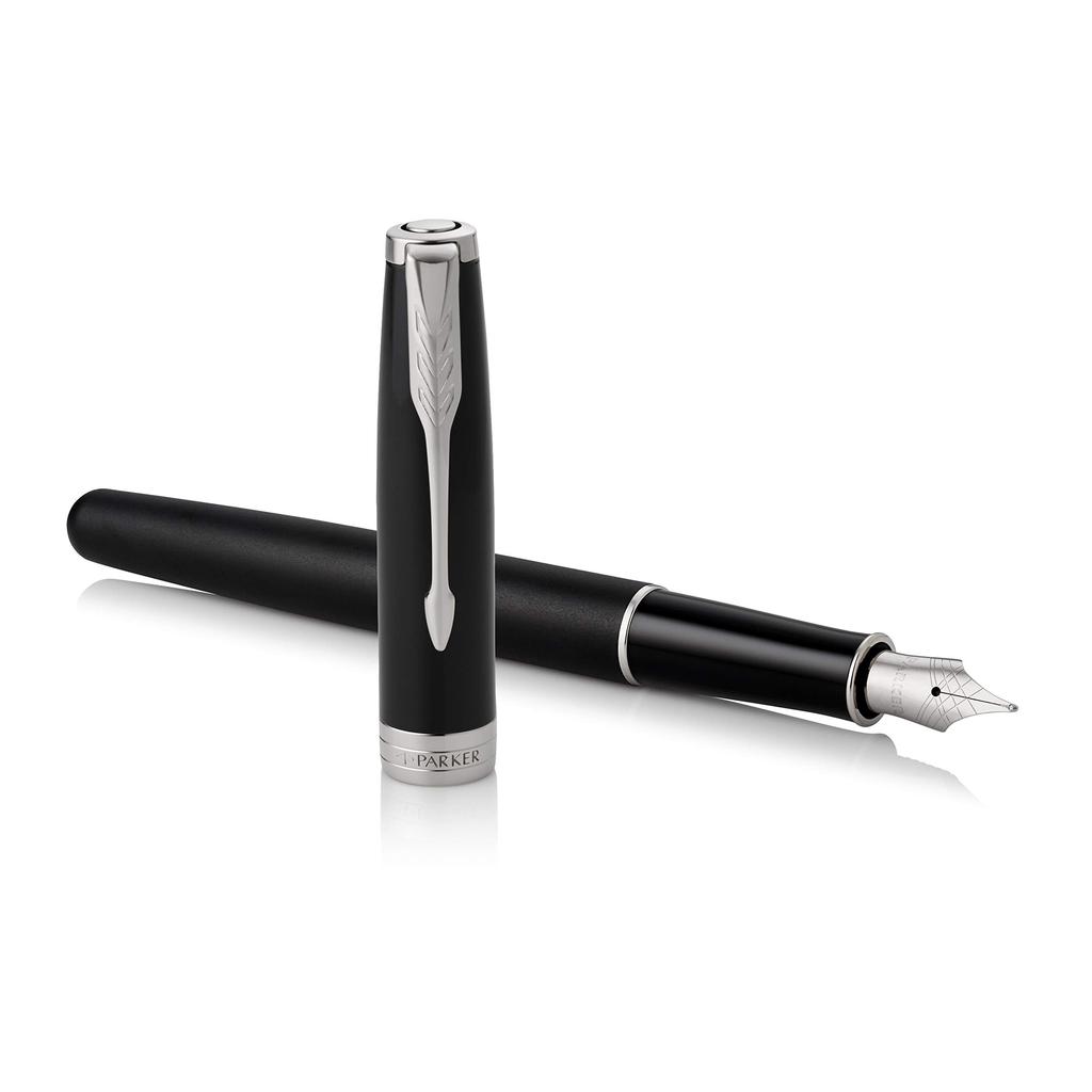 PARKER Sonnet Matte Black CT Fountain Fine Gift Officially 1950879ASZ Pen, Nib, Boxed, Imported,