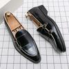 Newest Italian Patent Leather Oxford Mens Shoes for Men Luxury Wedding Pointed Toe Dress Footwear Loafers Flats Plus Size 38-48