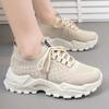 Shoes Women's Shoes Spring and Summer New Fly-woven Student Single Shoes Soft Thick-soled Breathable Casual Sports Dad Shoes Women